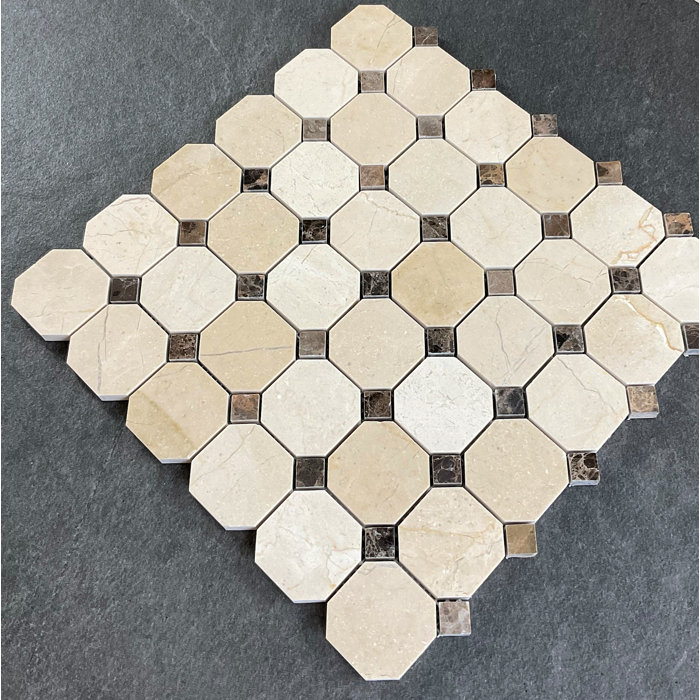 ES Stone Octagon and dot Mosaic Wall & Floor Tile & Reviews Wayfair